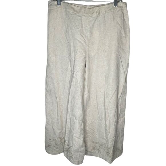 Vintage White Stag Linen Blend Pantsuit - Picture 2 of 15